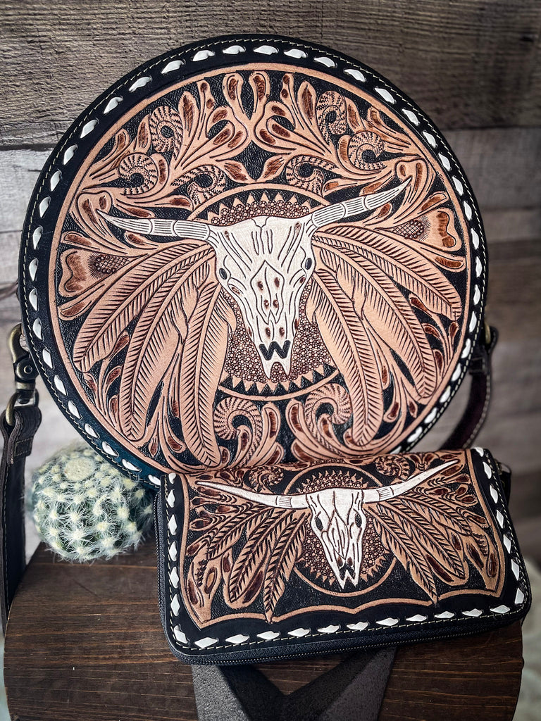 Large Tote style southwest handbag with fringe - Lantern Lane