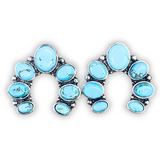 Arabella Stud Earring - Faux Turquoise - Squash Blossom - Western Jewelry - Bronco Western Supply Co