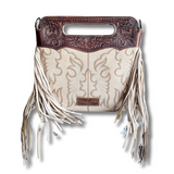 Sadie Wrangler Boot Stitch Crossbody - Tan