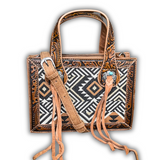 Joan Crossbody Mini Tote - Brown