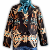 Mesa Mirage Southwestern Print Blazer