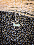 Bluebelle Horse Pendant Necklace - Turquoise - Western Jewelry - Bronco Western Supply Co.