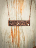 Bandit Bar Necklace - Copper - Western Jewelry - Bronco Western Supply Co.