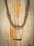 Mel Layer Necklace - Copper - Western Jewelry - Bronco Western Supply Co.