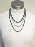 Harper Navajo Style Pearl Layer Necklace - Natural - Faux Navajo Pearls -  Bronco Western Supply Co.