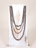 Harper Navajo Style Pearl Layer Necklace - Copper - Faux Navajo Pearls - Bronco Western Supply Co.