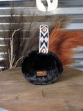 C.C. - Aztec - Earmuff - Black - Winter Accessory - Bronco Western Supply Co.