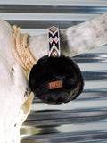 C.C. - Aztec - Earmuff - Black - Winter Accessory - Bronco Western Supply Co.