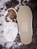 C.C. - Cow Print - Slippers - Western Accessory - Gift - Bronco Western Supply Co.