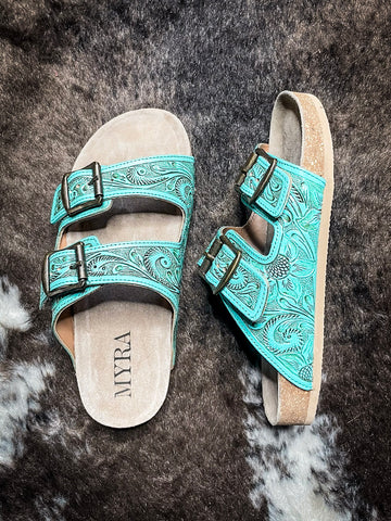 Myra Bag - Aurora Mia Hand Tooled Sandal