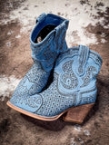 Show Off Ankle Bootie in Denim - Very G Bronco Western Supply Co.