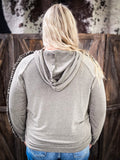 Savannah Ruffle Hoodie - Olive - Bronco Western Supply Co.