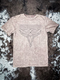 Western Boot Stitch Graphic Tee - Mocha - Bronco Western Supply Co.