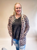 Lola Breathable Waffle Cardigan - Leopard