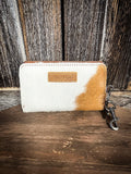 Julie Mini Wallet - Brown - Floral Tooling - Hair on hide - Montana West - Bronco Western Supply Co.