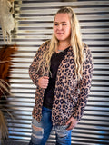 Lola Breathable Waffle Cardigan - Leopard