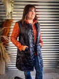 Phoenix Long Quilted Vest Duster