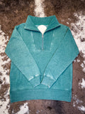 Lariat Luxe Half Zip Pullover - Hunter Green - Casual - Basic Clothing - Bronco Western Supply Co.