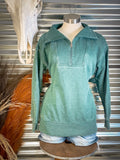 Lariat Luxe Half Zip Pullover - Hunter Green - Casual - Basic Clothing - Bronco Western Supply Co.