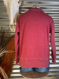 Lariat Luxe Half Zip Pullover - Burgundy - Casual - Basic Clothing - Bronco Western Supply Co.