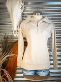 Lariat Luxe Half Zip Pullover - Beige - Casual - Basic Clothing - Bronco Western Supply Co.