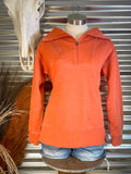 Lariat Luxe Half Zip Pullover - Rust - Casual - Basic Clothing - Bronco Western Supply Co.