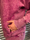 Outlaw Acid Washed Pullover - Light Plum