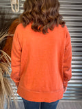 Lariat Luxe Half Zip Pullover - Rust - Casual - Basic Clothing - Bronco Western Supply Co.