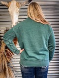 Lariat Luxe Half Zip Pullover - Hunter Green