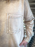 Rustler Acid Washed Pullover - Ash Mocha