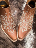 Myra Bag - La Ponderosa Leather Booties - Chocolate Brown - Footwear - Bronco Western Supply Co.