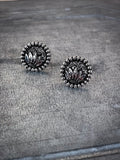 Eliza Flower Stud Earrings - Silver - Western Jewelry - Bronco Western Supply Co.