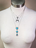 Kaylee Layered Necklace - Silver - Western Jewelry - Bronco Western Supply Co.