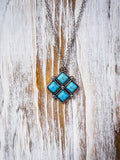 Rio Pendant Necklace - Turquoise - Western Jewelry - Bronco Western Supply Co.