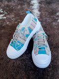 Aman Print Sneaker in Turquoise by Very G