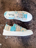 Aman Print Sneaker in Turquoise by Very G