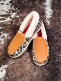 Mia - Twisted X - Slip On - Loafer - Tan & Cheetah - Casual - Leopard - Bronco Western Supply Co.