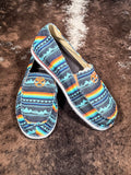 Danica - Twisted X - Hooey - Slip On Shoe - Blue Geo Landscape - Casual - Bronco Western Supply Co.