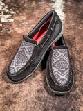 Roxy Twisted X Slip - On Driving Moc - Black & Grey