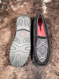 Roxy Twisted X Slip - On Driving Moc - Black & Grey