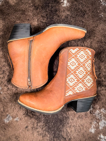 Sadie - Twisted X - Ankle Booties - Tan - Bronco Western Supply Co.