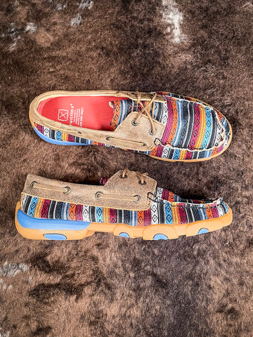 Rory - Twisted X - Boat Shoe - Driving Moc - Serape & Bomber - Bronco Western Supply Co.