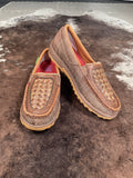 Leila - Twisted X - Slip On - Driving Moc - Woven Brown & Coffee - Bronco Western Supply Co.