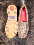 Leila - Twisted X - Slip On - Driving Moc - Woven Brown & Coffee - Bronco Western Supply Co.