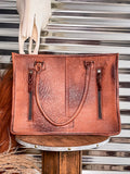 American Darling - Betsy - Hand Tooled - Leather Tote Bag - Bronco Western Supply Co.