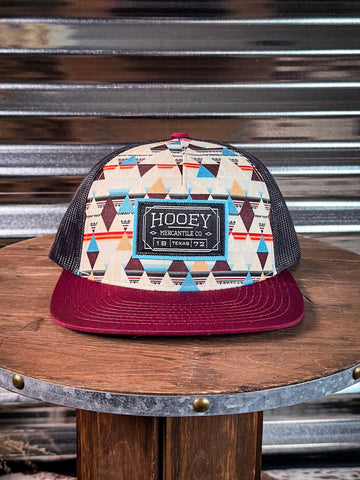 Horizon Hooey Hat - Cream/Maroon - Accessory - Western Wear - Bronco Western Supply Co.