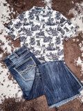 Rodeo Road - Short Sleeve - Mesh Top - Western Fashion - Bronco Western Supply Co.