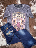 Rodeo Legend Graphic Tee - Black - Western Tee - Apparel - Bronco Western Supply Co.