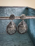 Jodie Dangle Earrings - Silver - Western Jewelry- Earring - Bronco Western Supply Co.