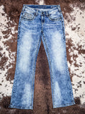 Cowgirl Tuff DFMI Bleached Bootcut Jeans - Western Wear - Riding Jeans - Bronco Western Supply Co.